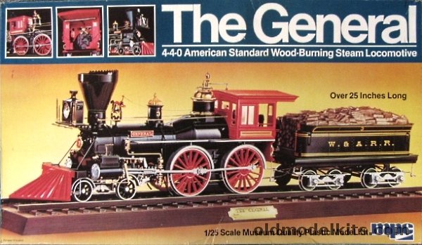 MPC 1/25 The General 4-4-0 American Standard Steam Locomotive, 1-2001